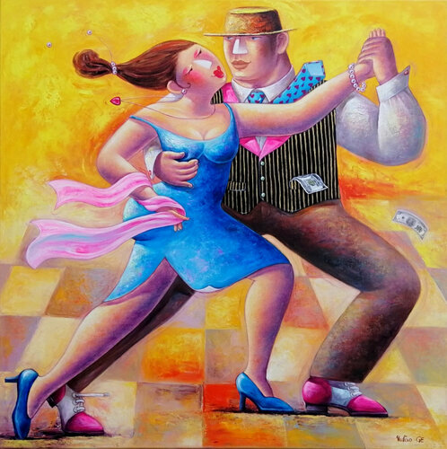 Diamant rose van Yutao Ge, Schilderij te koop op Singulart