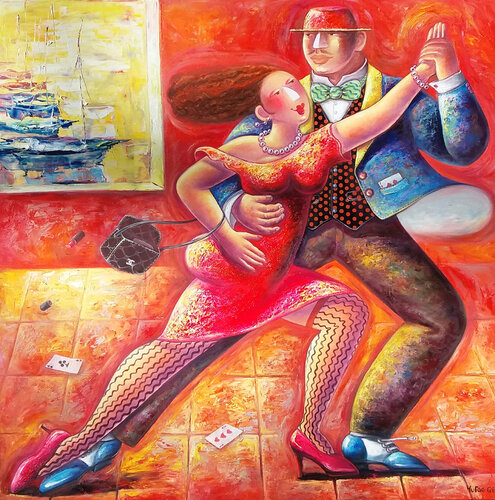 Tango van Yutao Ge, Schilderij te koop op Singulart