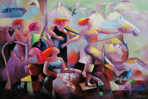 Rattraper la jeunesse von Yutao Ge, Malerei kaufen auf Singulart