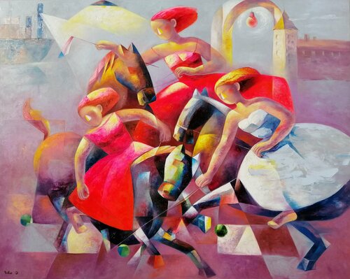 Polo -II von Yutao Ge, Malerei kaufen auf Singulart