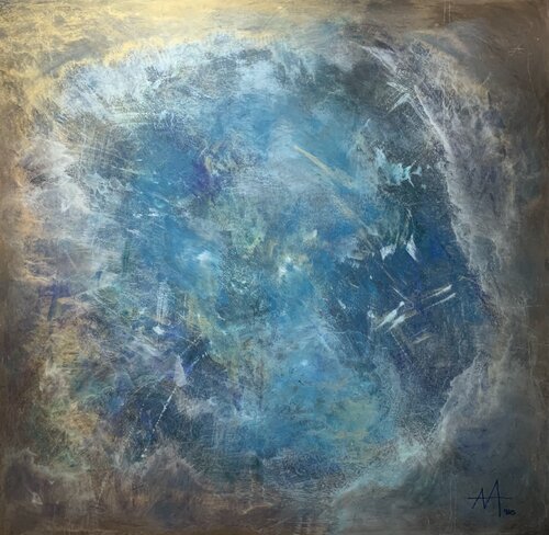 LIGHT CODES FROM OCEAN van Véronique Massie, Schilderij te koop op Singulart