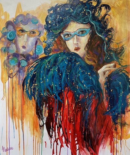 Masquerade van IVANA PINAFFO, Schilderij te koop op Singulart