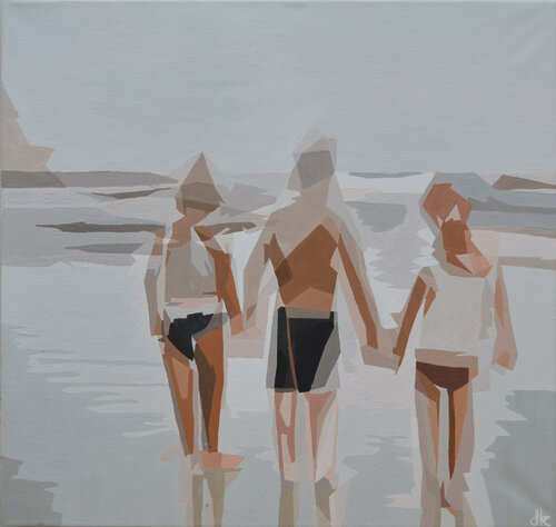 Możecie, ale tylko do kostek! von Dorota Kwiatkowska, Malerei kaufen auf Singulart