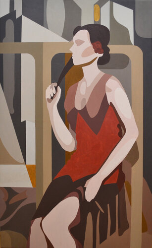 Przyjęcie w East Egg par Dorota Kwiatkowska, Peinture en vente sur Singulart