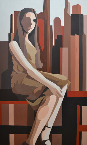Dorota w New Jersey par Dorota Kwiatkowska, Peinture en vente sur Singulart