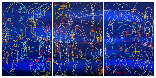 bodies di Dek, Pittura in vendita su Singulart