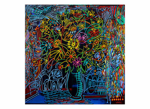 the big colored vase Dek