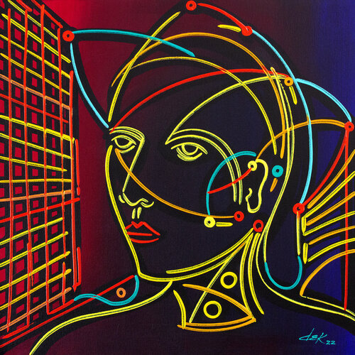 rosto VII di Dek, Pittura in vendita su Singulart