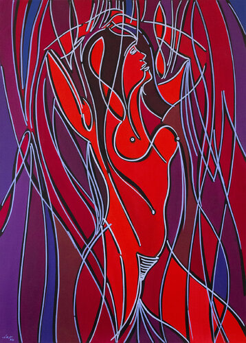 nude in the bath van Dek, Schilderij te koop op Singulart