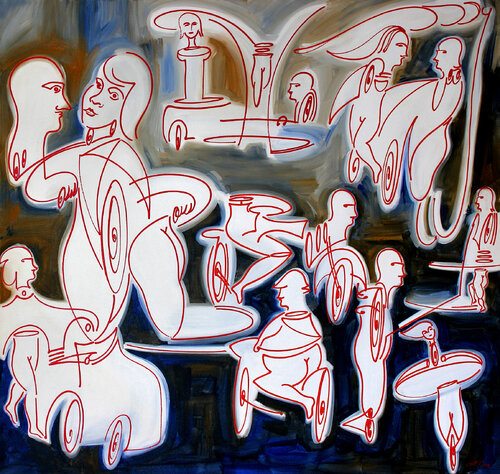 wheel´s figure von Dek, Malerei kaufen auf Singulart