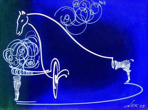 the little horse and imagination van Dek, Schilderij te koop op Singulart