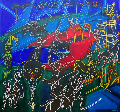 circus van Dek, Schilderij te koop op Singulart