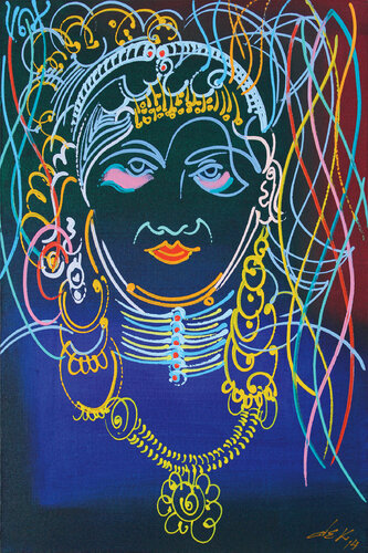 face in the carnival von Dek, Malerei kaufen auf Singulart