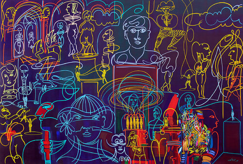 allegories III di Dek, Pittura in vendita su Singulart