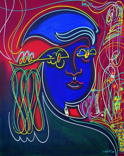 face´s girl di Dek, Pittura in vendita su Singulart