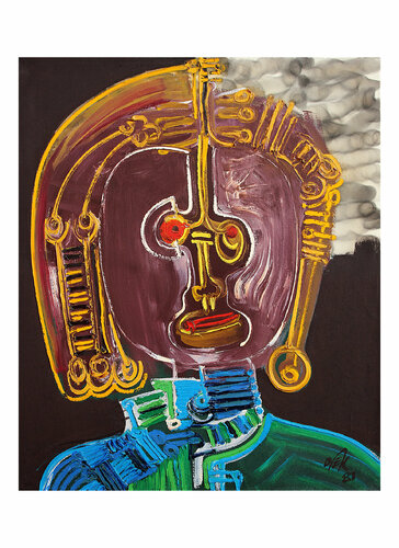 woman`s face von Dek, Digital kaufen auf Singulart