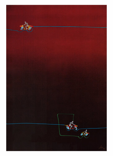 motorcycle van Dek, Digitaal te koop op Singulart