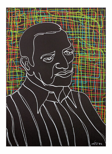 絵画 D*FACE face by Dek (1980) : Digital Digital on Paper - Singulart
