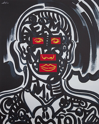 face with windows di Dek, Pittura in vendita su Singulart