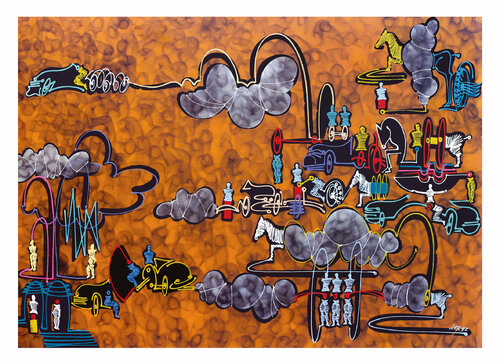 vapour horses van Dek, Digitaal te koop op Singulart