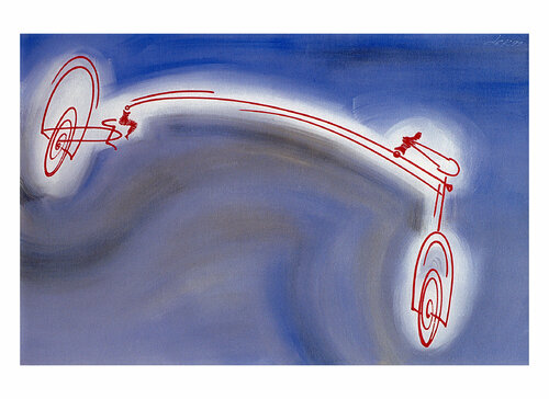 bycicle by Dek, Digital for Sale on Singulart