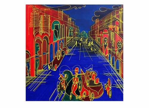 blue avenue van Dek, Digitaal te koop op Singulart