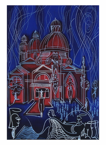 the temple or alegory by Dek, 디지털 for Sale on Singulart