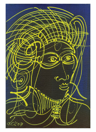 man`s face van Dek, Digitaal te koop op Singulart