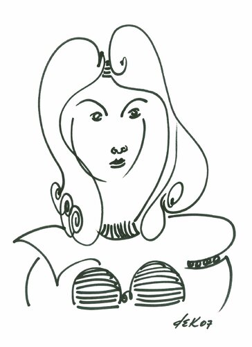 face of girl by Dek, 디지털 for Sale on Singulart