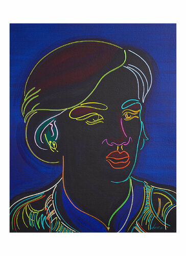 woman with short hair di Dek, Digitale in vendita su Singulart