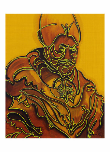the angry pope van Dek, Digitaal te koop op Singulart