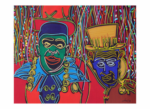 the two revelers van Dek, Digitaal te koop op Singulart