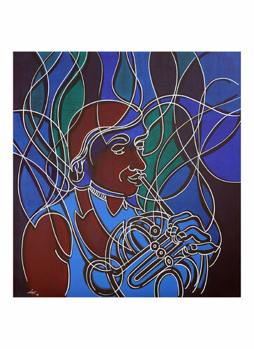 the horn player van Dek, Digitaal te koop op Singulart