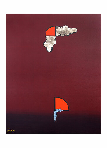 the man and the cloud VII di Dek, Digitale in vendita su Singulart