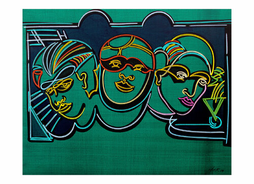 the three cyclists Dek