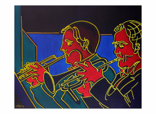 the two musician van Dek, Digitaal te koop op Singulart