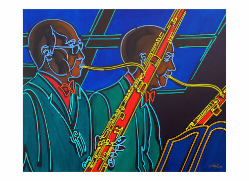 the oboe players van Dek, Digitaal te koop op Singulart