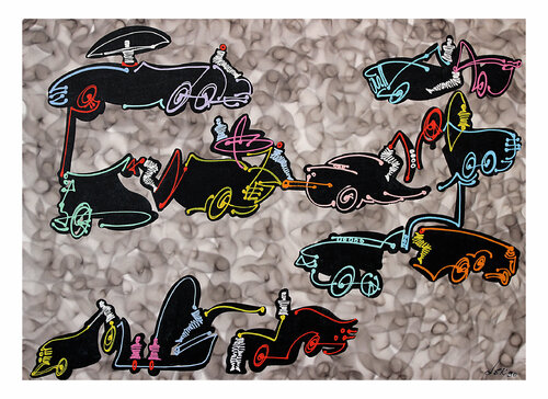 cars by Dek, Digital for Sale on Singulart