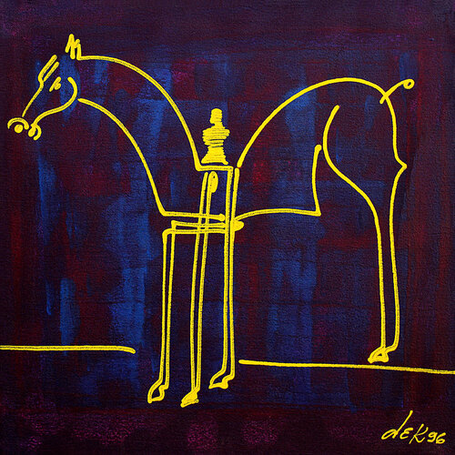 little horse by Dek, Painting for Sale on Singulart