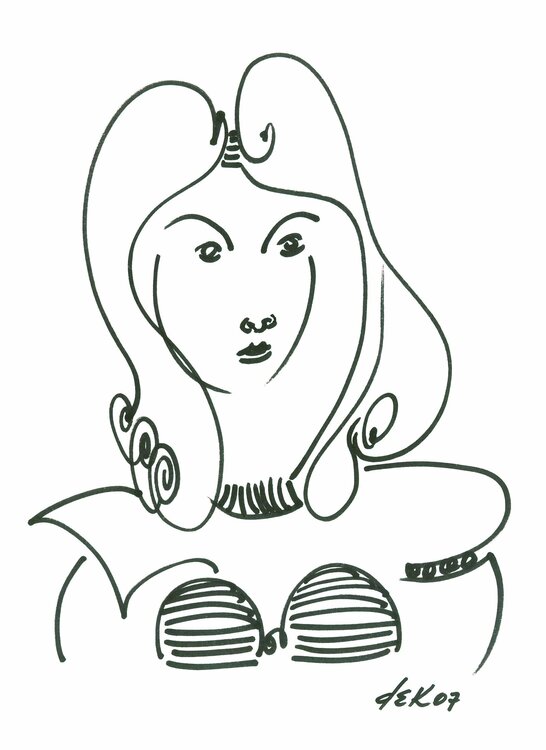 face of girl Dek