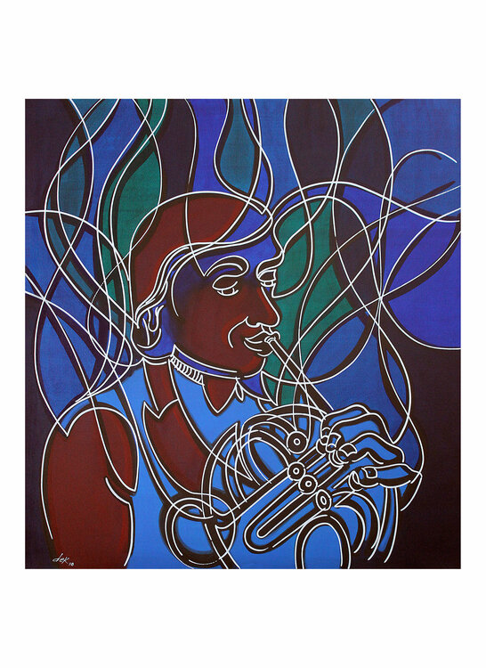 the horn player Dek