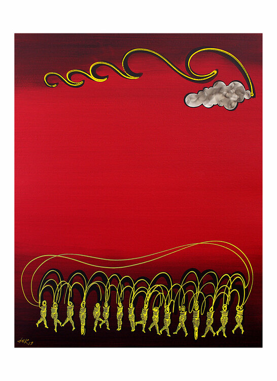 the man and the cloud IV Dek
