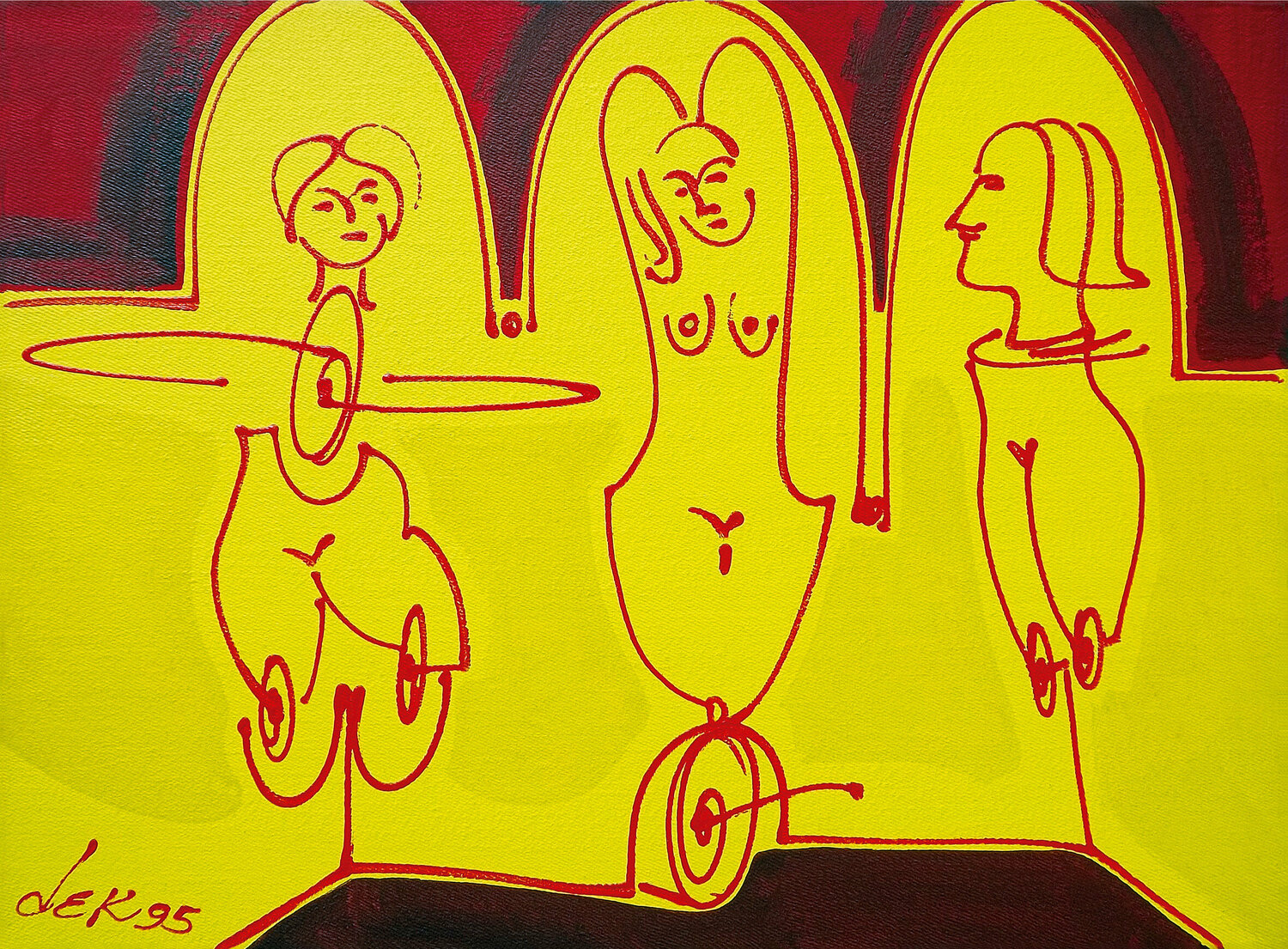 the three charming Dek