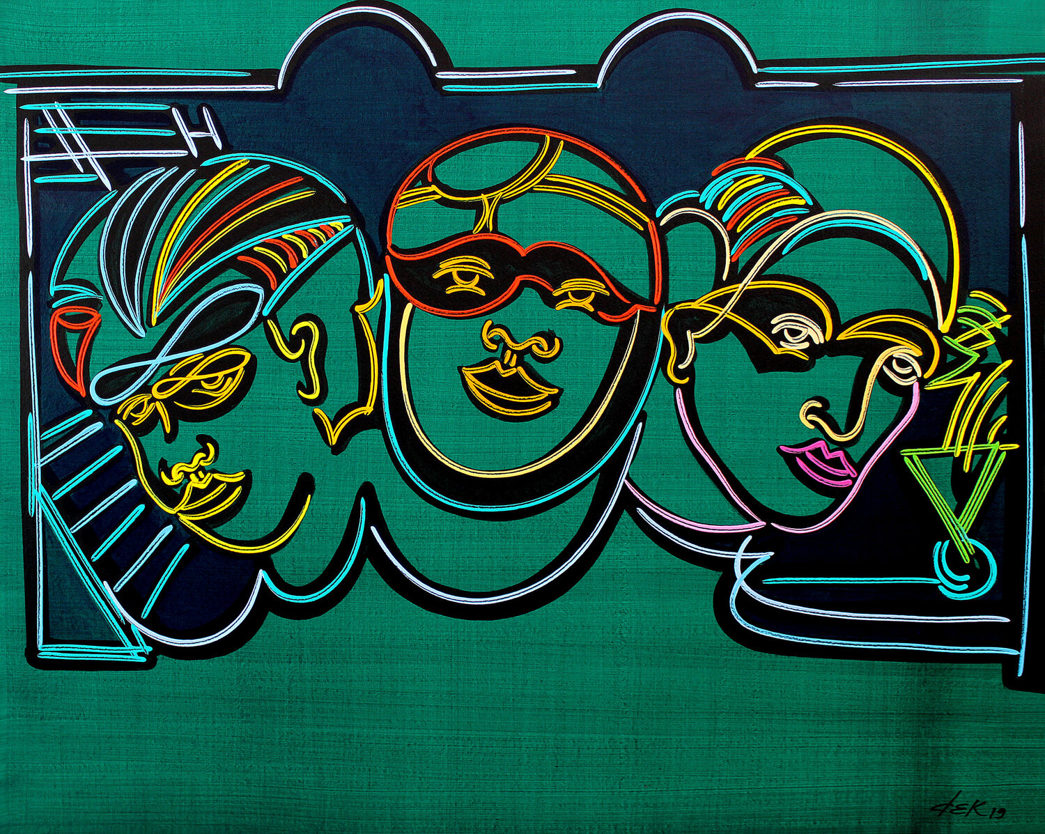 the three ciclysts Dek