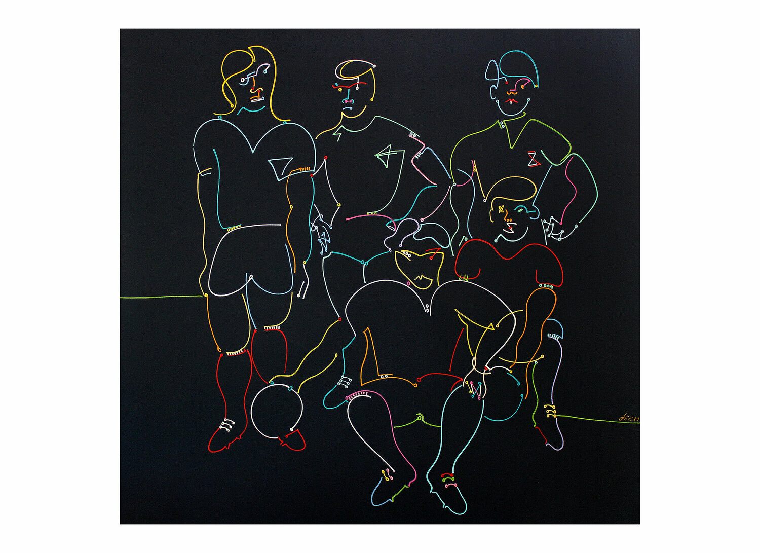 pose for photograph Dek