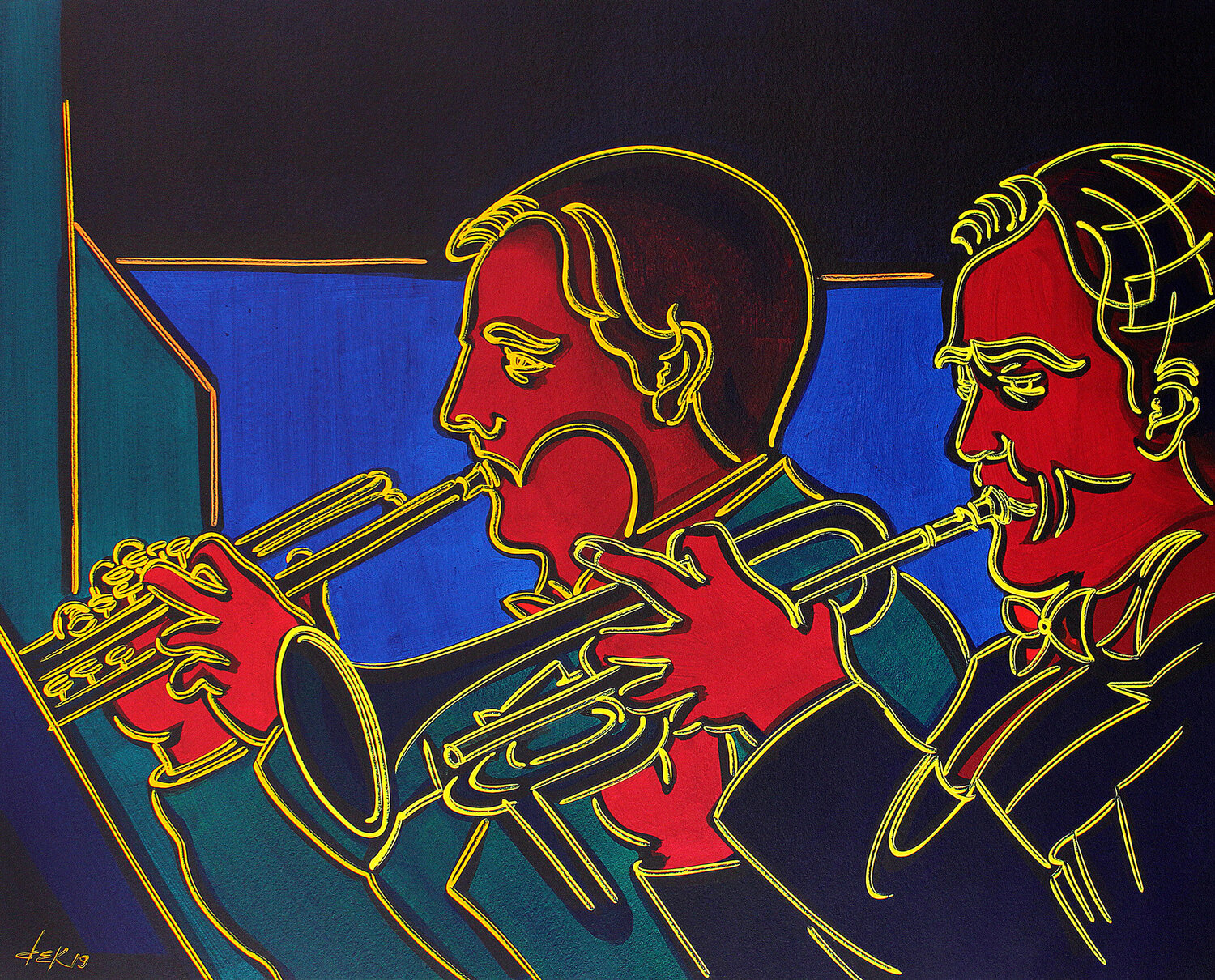 the two musicians Dek