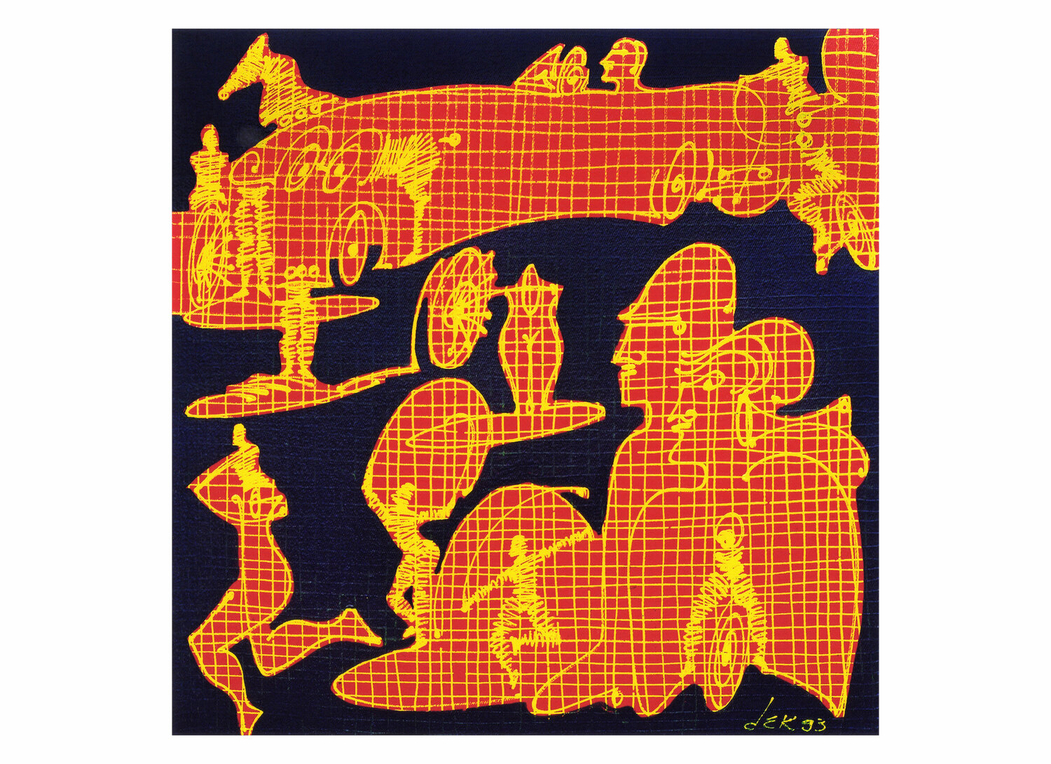 square-lined figures Dek