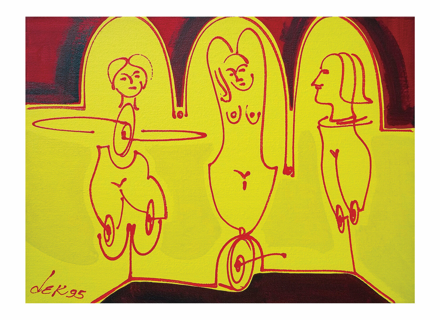 the three charming Dek