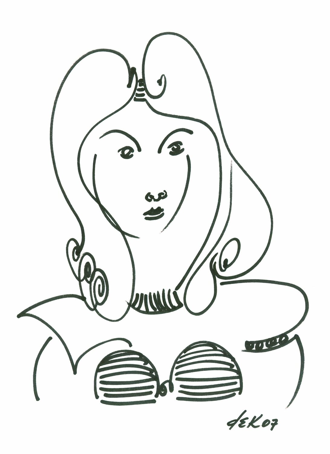 face of girl Dek