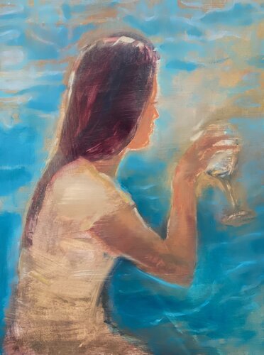 Poolside Blue (Bay Light) von Gregg Chadwick, Malerei kaufen auf Singulart